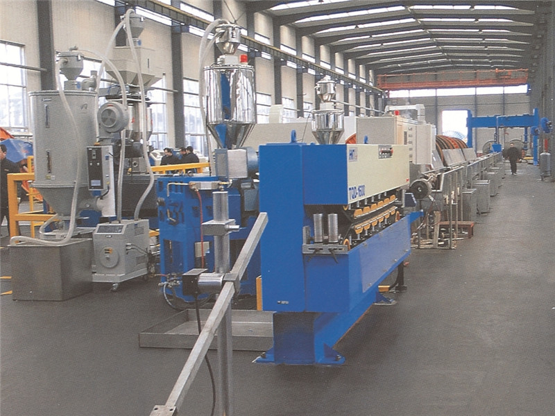 Power cable extrusion production line